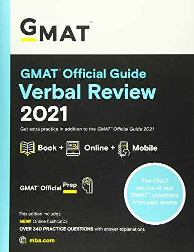 GMAT Official Guide Verbal Review 2021: Book + Online Question Bank