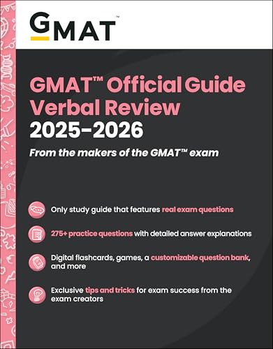 GMAT Official Guide Verbal Review 2025 - 2026: Book + Online Question Bank von Wiley