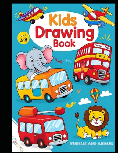 Animal Adventures on Wheels A Coloring Journey: colouring book for ages 3 to 8 von Independently published