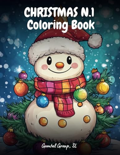 Christmas N.1 Coloring Book: Christmas, +50 images, The Perfect Gift, Santa Claus, Christmas Trees, Balls, Sleighs, Sweets, Gifts, much more Christmas N.1 Coloring Book: Christmas, +50 images, The Perfect Gift, Santa Claus, Christmas Trees, Balls, Sleighs, Sweets, Gifts, much more von Independently published