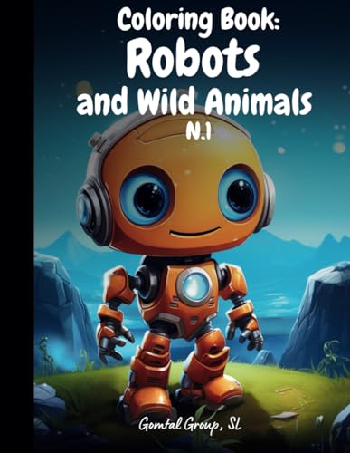 Coloring Book: Robots and Wild Animals N.1: +50 Drawings, From 2 Years Old, Robots and Wild Animals, Planets, Space Ships, and more Coloring Book: Robots and Wild Animals N.1: +50 Drawings, From 2 Years Old, Robots and Wild Animals, Planets, Space Ships, and more von Independently published