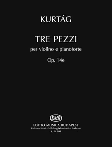 Tre pezzi per violino e pianoforte Op. 14e