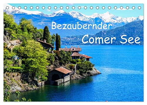 Bezaubernder Comer See (Tischkalender 2024 DIN A5 quer), CALVENDO Monatskalender