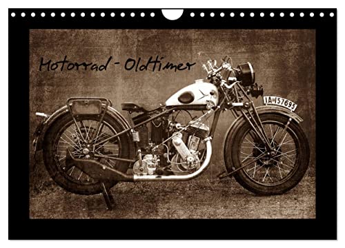Motorrad Oldtimer (Wandkalender 2025 DIN A4 quer), CALVENDO Monatskalender von CALVENDO
