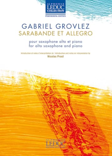 Sarabande et Allegro. Saxophon. Buch und Einzelstimme(n) von Alphonse Leduc
