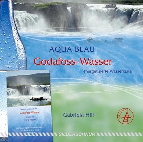 Godafoss Wasser: Wasser Energiekarte, Island, innerer Frieden, violett+blau: Energetisierte Wasserkarte von Silberschnur Verlag