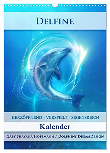 Delfine - Kalender (Wandkalender 2025 DIN A3 hoch), CALVENDO Monatskalender von CALVENDO