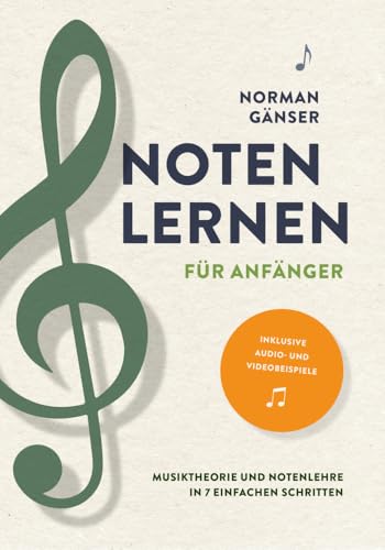 Noten lernen für Anfänger – Musiktheorie und Notenlehre in 7 einfachen Schritten inkl. Audio- und Videobeispiele Noten lernen für Anfänger – Musiktheorie und Notenlehre in 7 einfachen Schritten inkl. Audio- und Videobeispiele von Verlagshaus Stopfer