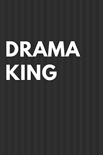Drama King: Black Stripes Superlative Notebook College Rule Journal