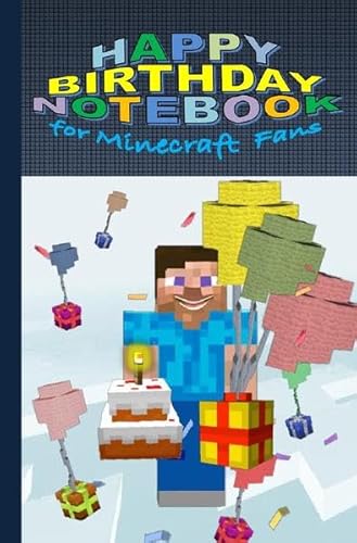 HAPPY BIRTHDAY Notebook for MINECRAFT fans [94 pages, ruled paper, pocket format]: Notebook for MINECRAFT fans