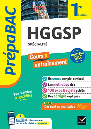 Prépabac - HGGSP 1re générale (spécialité): cours, méthodes & entraînement (programme de Première) von HATIER