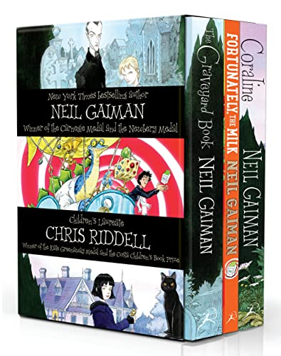 Neil Gaiman & Chris Riddell Box Set: The Graveyard Book / Coraline / Fortunately, the Milk Neil Gaiman & Chris Riddell Box Set: The Graveyard Book / Coraline / Fortunately, the Milk