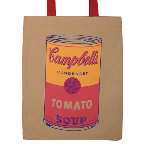 Andy Warhol Campbell's Soup Tote Bag: Includes Limited Edition Pins