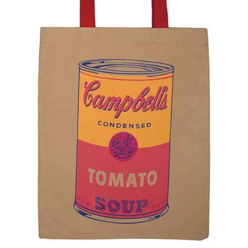 Andy Warhol Campbell's Soup Tote Bag: Includes Limited Edition Pins