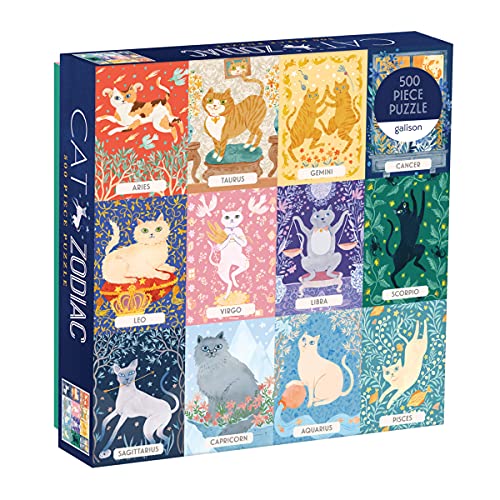 Cat Zodiac 500 Piece Puzzle Cat Zodiac 500 Piece Puzzle