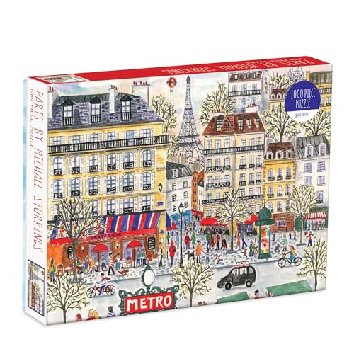 Galison Mudpuppy Michael Storrings Paris 1000 Piece Puzzle