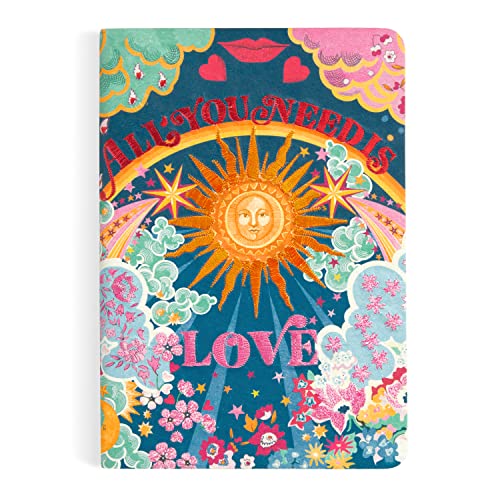 Liberty All You Need is Love B5 Handmade Embroidered Journal Liberty All You Need is Love B5 Handmade Embroidered Journal von Galison