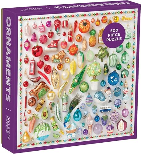 Rainbow Ornaments 500-PC Puzzle (Jigsaw Puzzle)