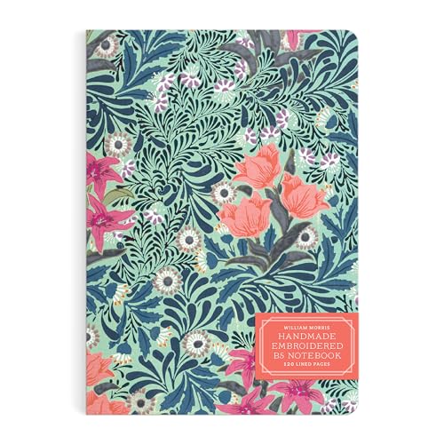 William Morris Bower Handmade Embroidered B5 Journal: Handmade Embroidered Journal B5 von Galison