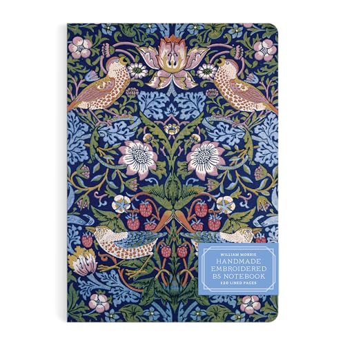 William Morris Strawberry Thief Handmade Embroidered B5 Journal von Galison