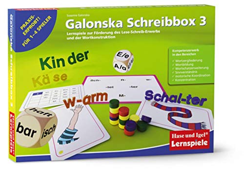 Galonska Schreibbox 3: Lernspiele zur Förderung des Lese-Schreib-Erwerbs und der Wortkonstruktion von Hase und Igel Verlag GmbH