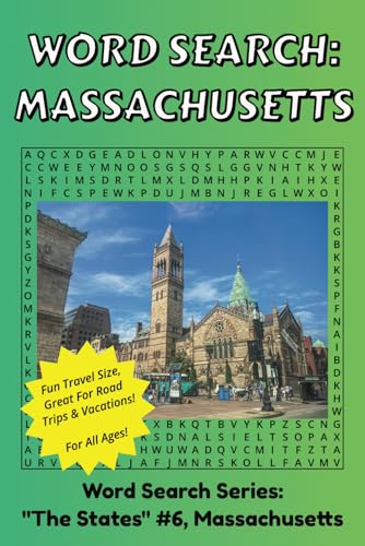Word Search Massachusetts: Discover The State of Massachusetts in a Word Search Puzzle Book | Fun Size at 6x9 | Word Search Puzzle Book For All Ages von Independently published