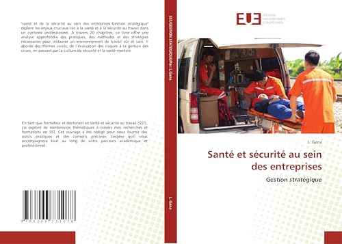 Santé et sécurité au sein des entreprises: Gestion stratégique von Éditions universitaires européennes