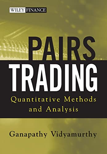 Pairs Trading: Quantitative Methods and Analysis (Wiley Finance) von Wiley