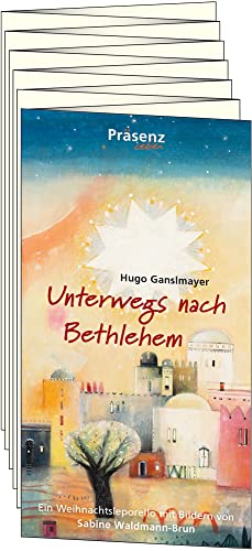 Unterwegs nach Bethlehem: Leporello mit Bildern von Sabine Waldmann-Brun