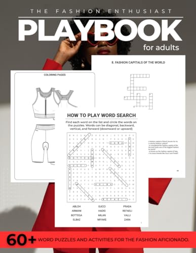The Fashion Enthusiast Playbook for Adults: 60+ Word Puzzles and Activities for the Fashion Aficionado. von Independently published