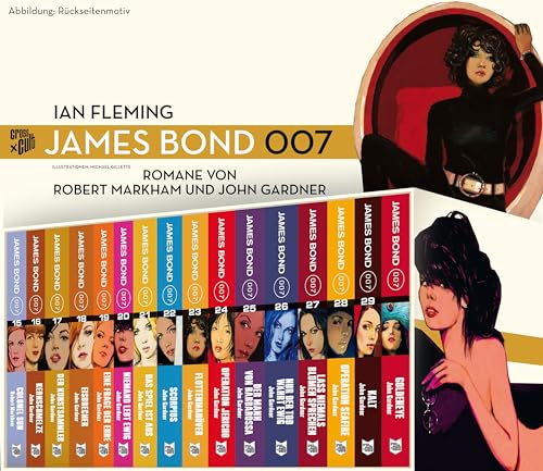 James Bond Gesamtbox 2: Schuber gefüllt mit den Bänden 15-29 plus dem Filmroman Goldeneye von Cross Cult Entertainment