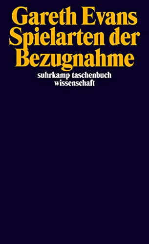 Spielarten der Bezugnahme (suhrkamp taschenbuch wissenschaft) von Suhrkamp Verlag AG