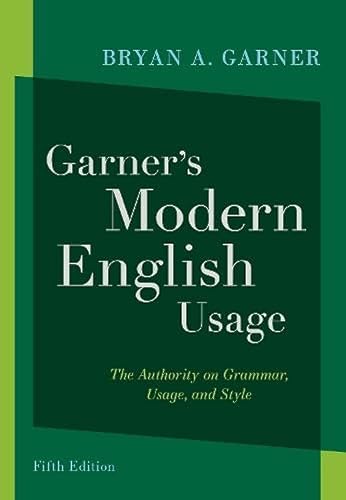 Garner's Modern English Usage von OUP USA