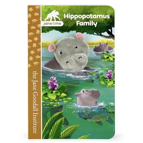 Hippopotamus Family (Jane & Me: Jane Goodall Institute Children's Tall Interactive Finger Puppet Board Book)
