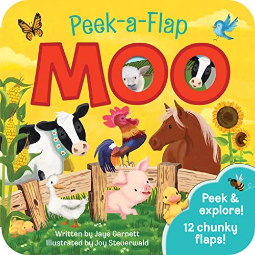 Moo: Peek a Flap Children's Board Book von Cottage Door Press