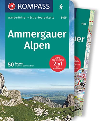 KOMPASS Wanderführer Ammergauer Alpen, 50 Touren mit Extra-Tourenkarte: GPS-Daten zum Download