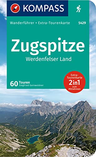 KOMPASS Wanderführer Zugspitze, Werdenfelser Land, 60 Touren mit Extra-Tourenkarte: GPS-Daten zum Download
