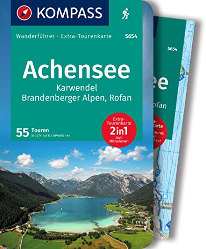 KOMPASS Wanderführer Achensee, Karwendel, Brandenberger Alpen, Rofan, 50 Touren mit Extra-Tourenkarte: GPS-Daten zum Download von KOMPASS-KARTEN