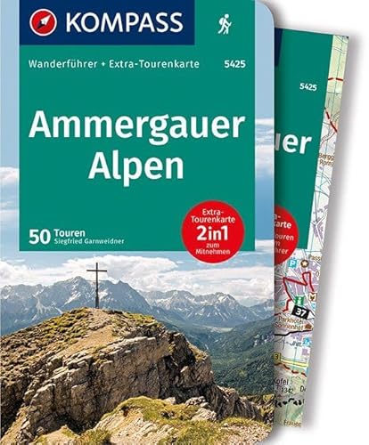 KOMPASS Wanderführer Ammergauer Alpen: Wanderführer mit Extra-Tourenkarte 1:30.000, 50 Touren, GPX-Daten zum Download.