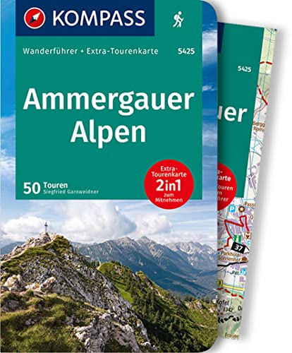 KOMPASS Wanderführer Ammergauer Alpen, 50 Touren: mit Extra-Tourenkarte Maßstab 1:30.000, GPX-Daten zum Download