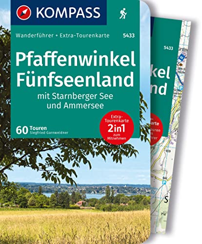 KOMPASS Wanderführer Pfaffenwinkel, Fünfseenland, Starnberger See, Ammersee, 60 Touren mit Extra-Tourenkarte: GPS-Daten zum Download