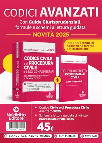 Codice civile e di procedura civile avanzato, con guide applicative, formule e schemi a lettura guidata 2025 per l'esame di avvocato e per la professione. Nuova ediz. Codice civile e di procedura civile avanzato, con guide applicative, formule e schemi a lettura guidata 2025 per l'esame di avvocato e per la professione. Nuova ediz. von Neldiritto Editore