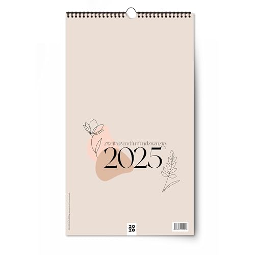 Der Wandkalender 2025 ist eine wunderbare Ergänzung für ein Interieur im Boho-Stil. Der Kalender zeichnet sich durch eine entspannte, unkonventionelle ... klaren Typographie im minimalistischen Stil.