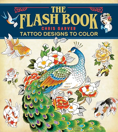 The Flash Book: Hand-drawn Tattoos to Color von Get Creative 6