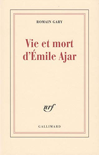 Vie et mort d'Emile Ajar von GALLIMARD