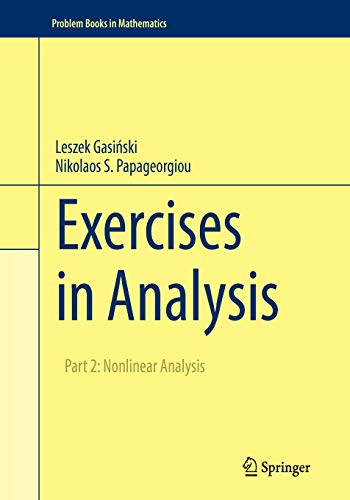 Exercises in Analysis: Part 2: Nonlinear Analysis (Problem Books in Mathematics) von Springer