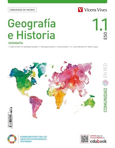 GEOGRAFIA E HISTORIA 1 (1.1-1.2) MADRID (CER) von Editorial Vicens Vives
