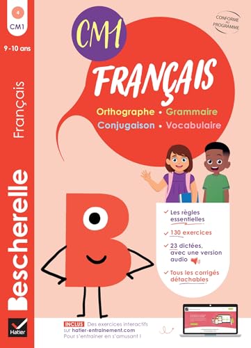 Bescherelle - Mon cahier d'entraînement en Français CM1 - 9 ans: orthographe, grammaire, conjugaison & vocabulaire von HATIER