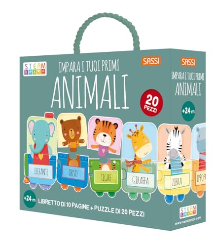 Impara i tuoi primi animali. Ediz. a colori. Con puzzle (Sassi junior) von Sassi