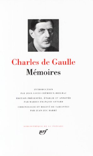 Charles de Gaulle : Mémoires von GALLIMARD